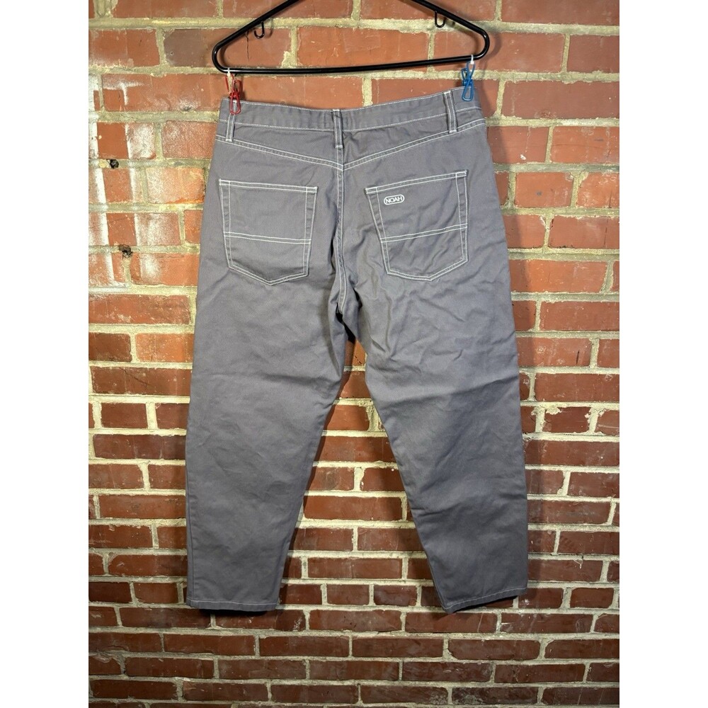 Noah NY Grey Contrast Stitch Jeans Pants Streetwear Mens 32 (32x28)
